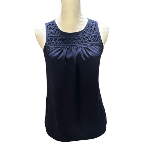 Elle Tops - Elle Navy Sleeveless Women's Top‎
